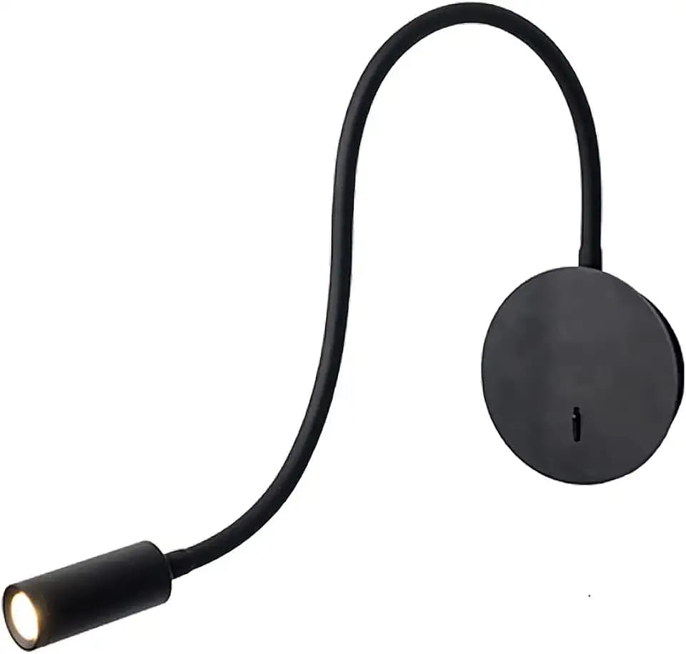 Modern Adjustable Swing Arm Plug in Wall Sconce,Matte Black,Led Wall Mount Lights, Up Down Wall Lamp For Bedroom Bedside House Reading Living Room Hallway-350 Rotation Adjustment Lighting (White)