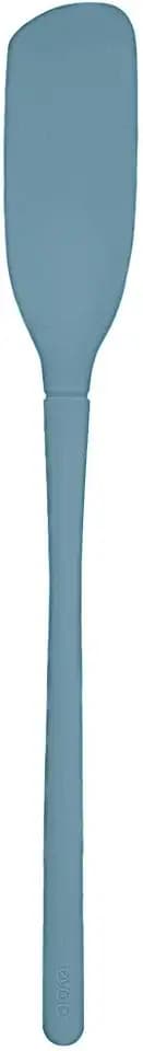 Tovolo Flex-Core Long Silicone Blender Spatula Smoothies Blended Cocktails, Dishwasher Safe BPA Free Silicone Mixing Spatula with Extra Long Handle Angled Head Reaches Below Blades, Blue Slate