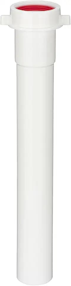 (1 Pack) Yariwiz White Sink Drain Extension Thread Pipe1 1/2 Inch x 12 inch Length for Kitchen Sink Drain Pipe Tubular KSD-005W
