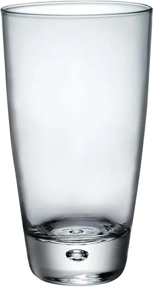 Bormioli Rocco Luna 11.75 oz. Long Drink Drinking Glasses for Cold Drinks, Juices, and Cocktails, Clear, Set of 12