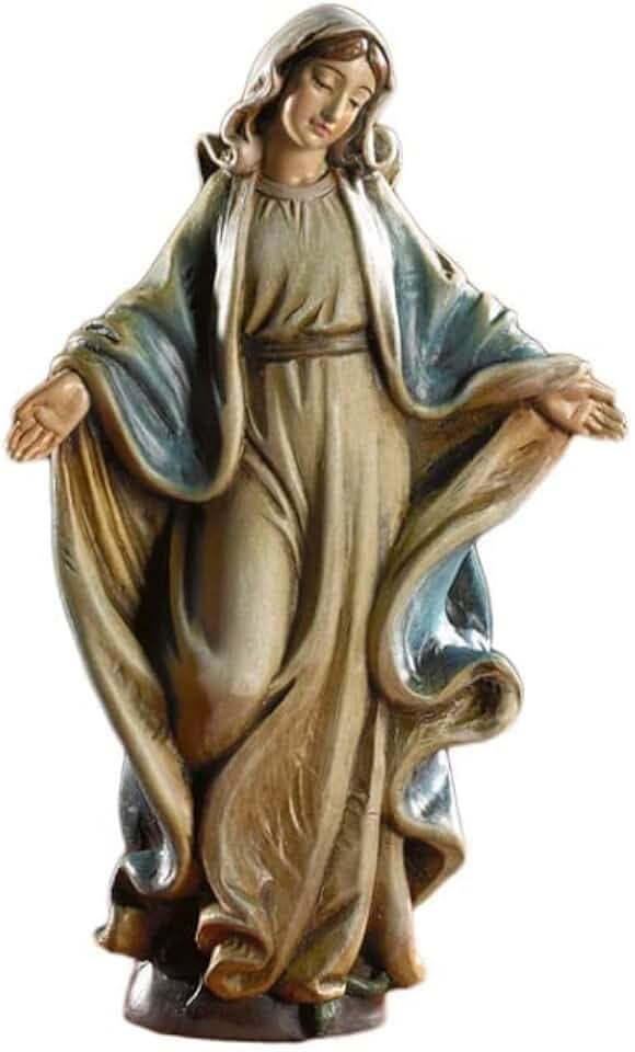 Avalon Gallery Bellavista Mini Saints Statues - Small Gift Boxed Catholic Figurine, 4-Inch, Our Lady of Grace Statue