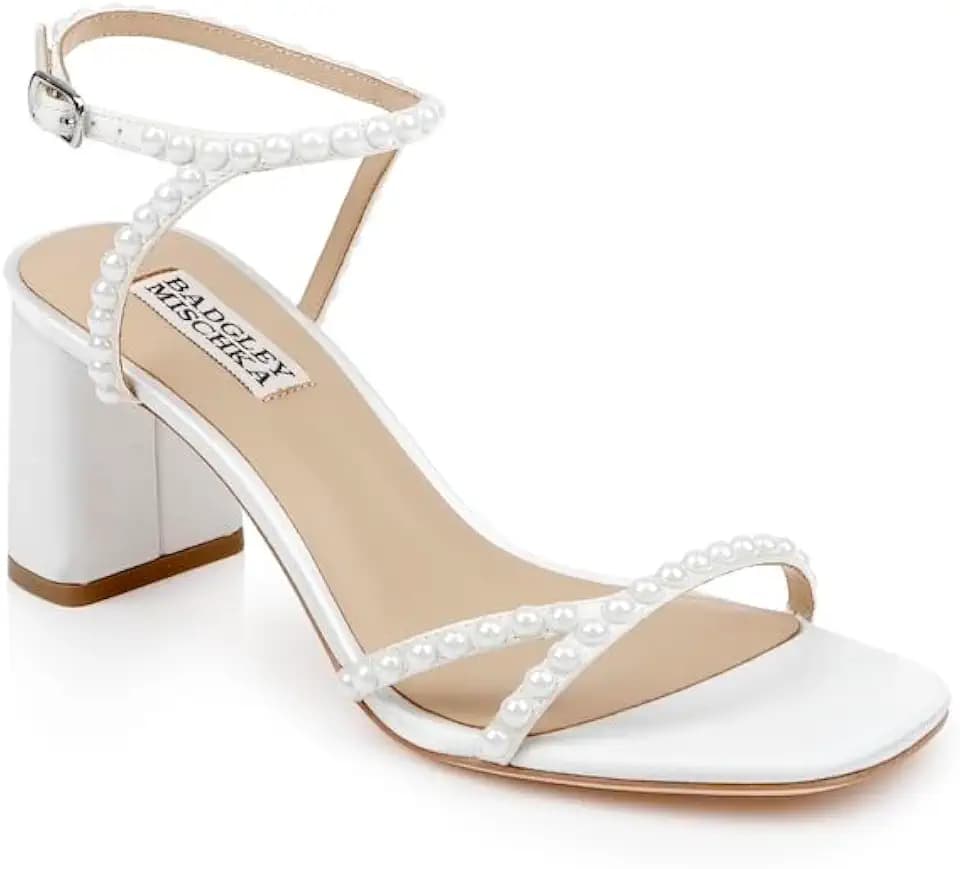 Badgley Mischka Women's Giabella Open Toe Block Heels