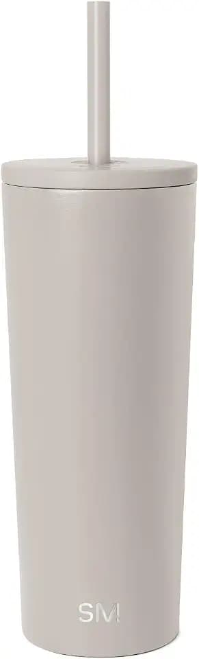Simple Modern Iced Coffee Tumbler, Insulated | 24oz | Beige