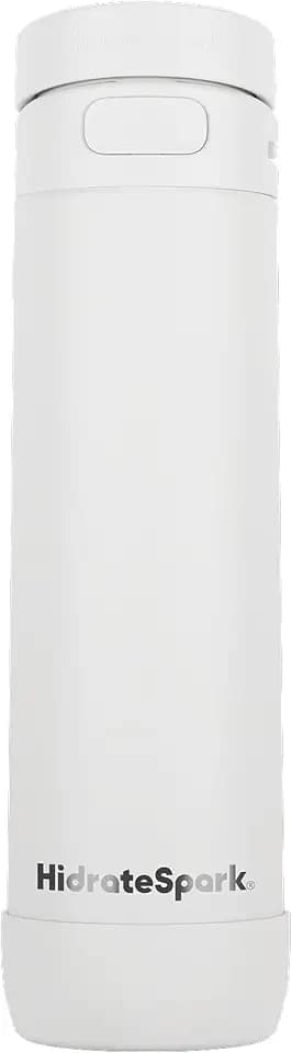 HidrateSpark 21oz Chug Water Bottle with Silicone Boot - Air Tag Compatible - White