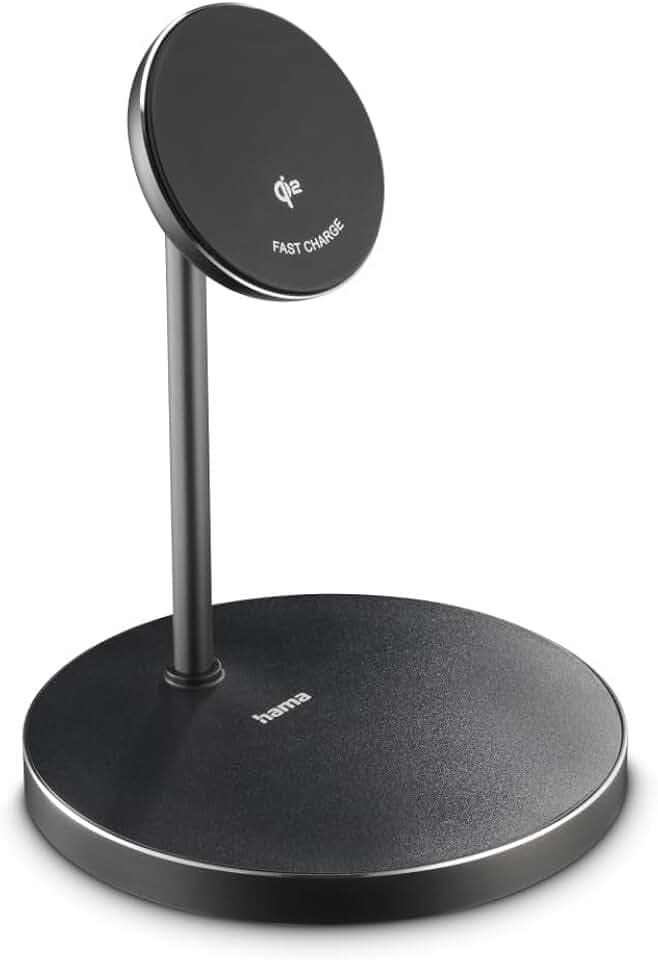 Hama Induktive Ladestation 15 W, Qi2-zertifiziert, 2in1, MagSafe-kompatibel