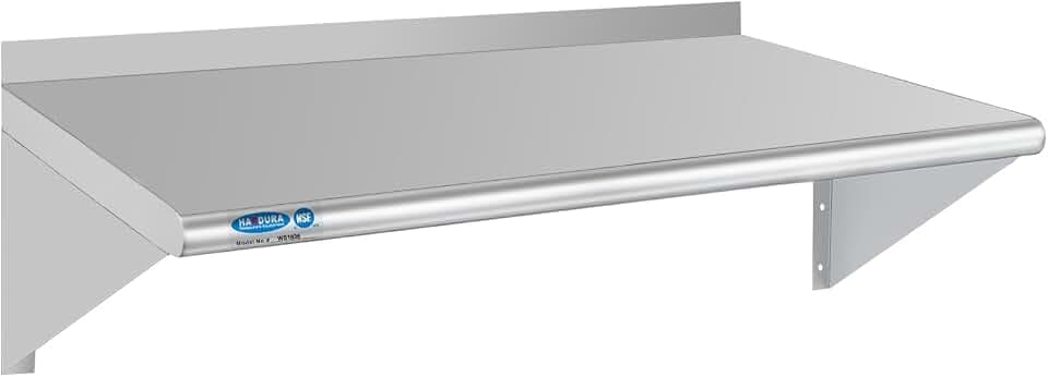 HARDURA Stainless Steel Shelf 18" x 36", 340lb Commercial