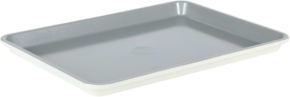 Sur La Table Kitchen Essentials Bake Sale 15 X 10 Inch PFOA, PFAS, PTFE Free Nonstick Cookie/Baking Sheet - Linen White