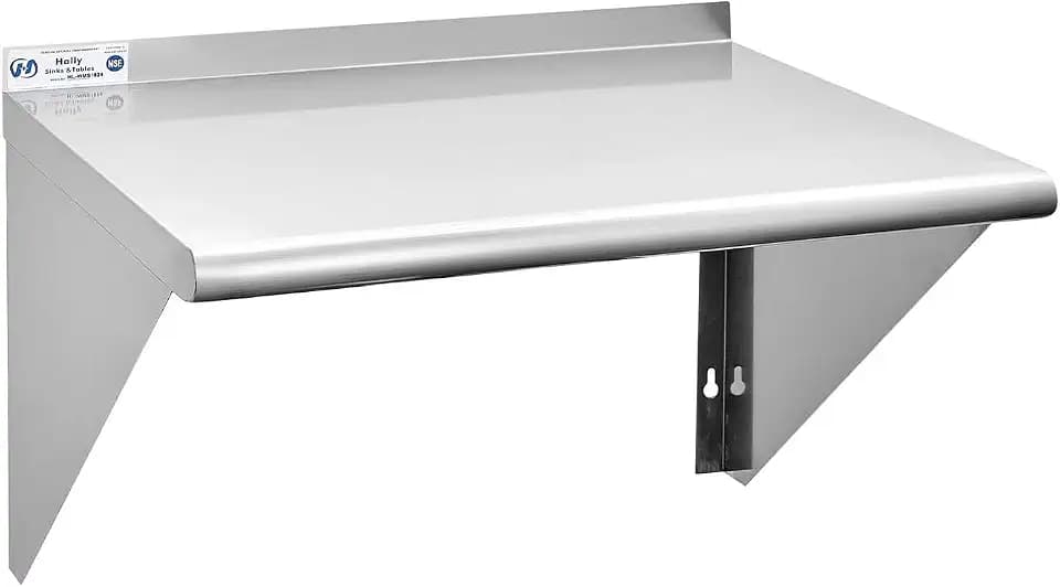 Hally Stainless Steel Shelf 18 x24 NSF Commercial Wall Mount Rack Shelving