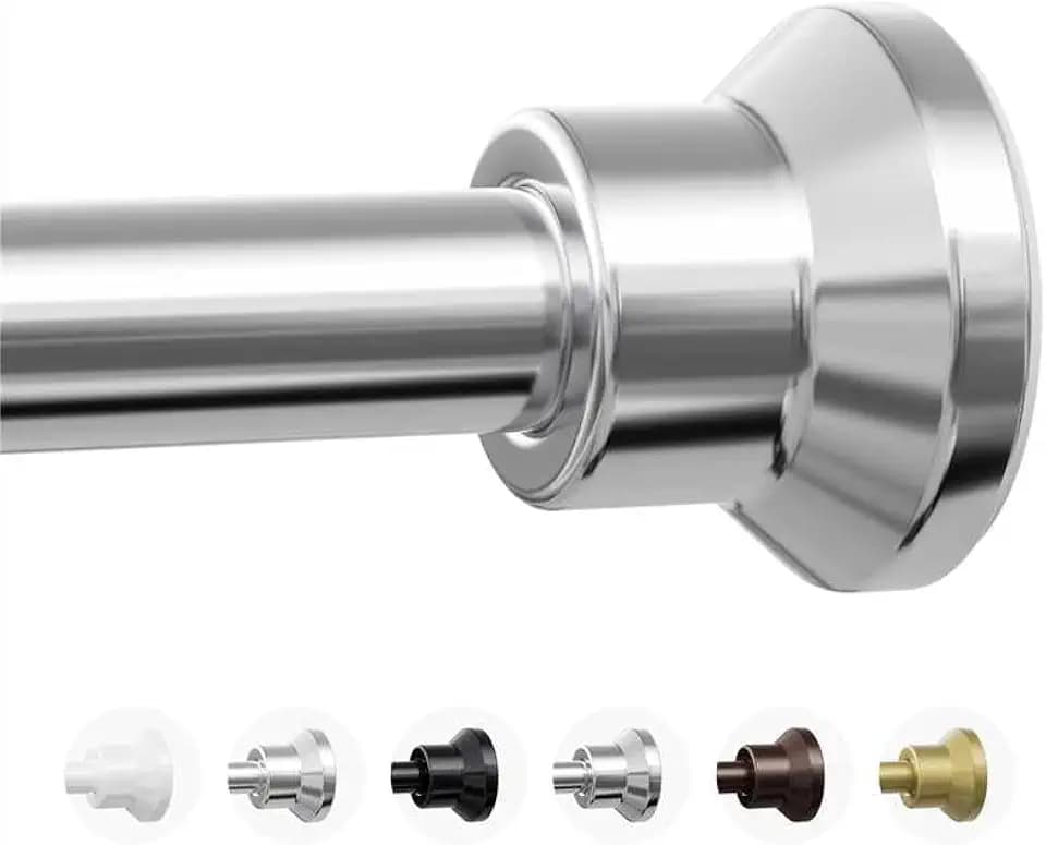 Chrsouly Shower Curtain Rod, 31-102 Inch Adjustable Tension Shower Rod