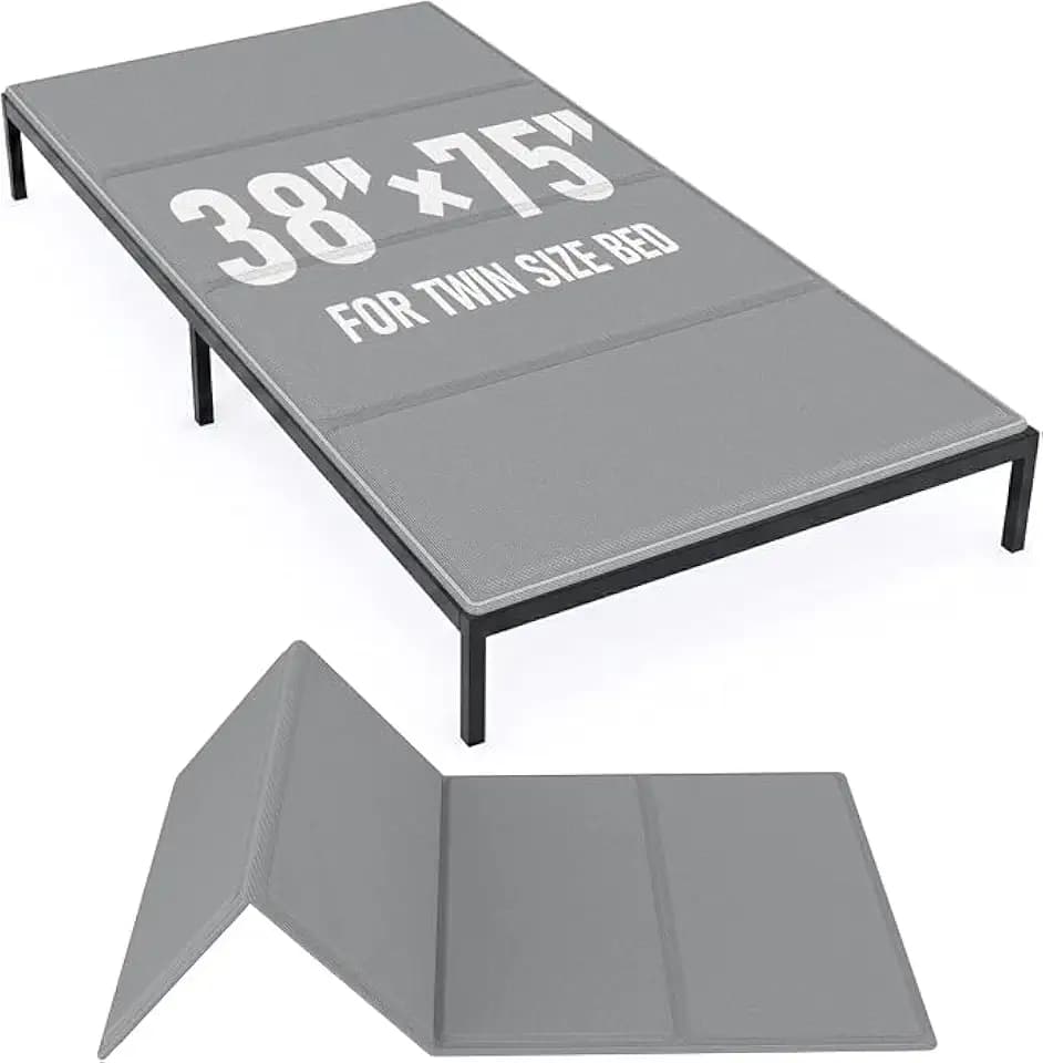 Bunkie Board Twin Size (38x75''), 10mm Bed Boards for Under Mattress, Breathable, Noise Minimizing, Moisture Resistant Bunkieboards, Heavy Duty Bed Support Board for Platform & Slatted Frames