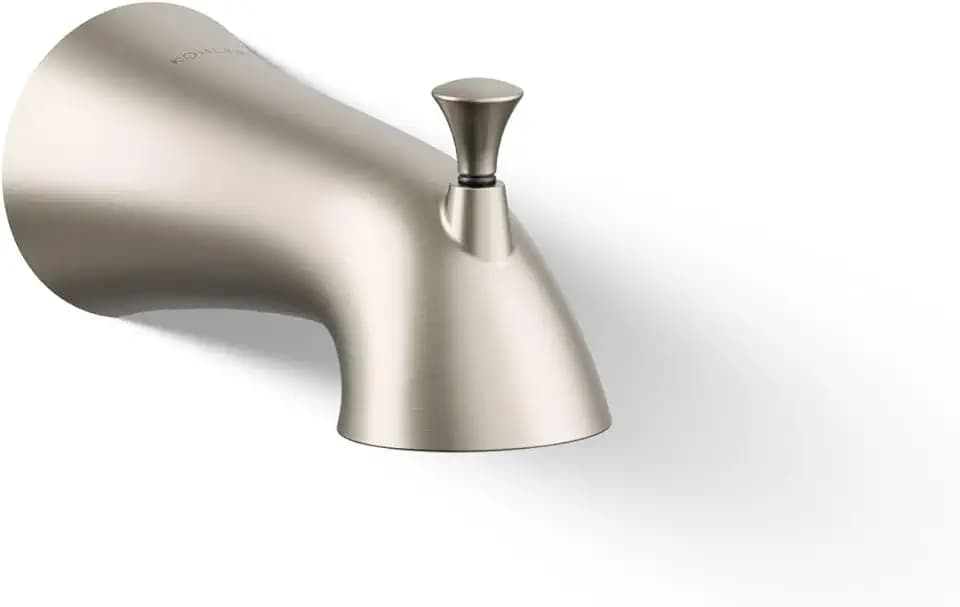 Kohler 35935-BN Buckley™ Wall-Mount Bath spout with Diverter, Vibrant Brushed Nickel