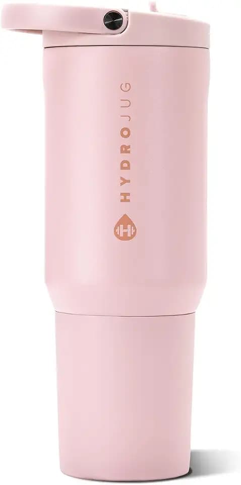HydroJug Sport 20 oz Insulated Stainless Steel Water Bottle, Pink Sand