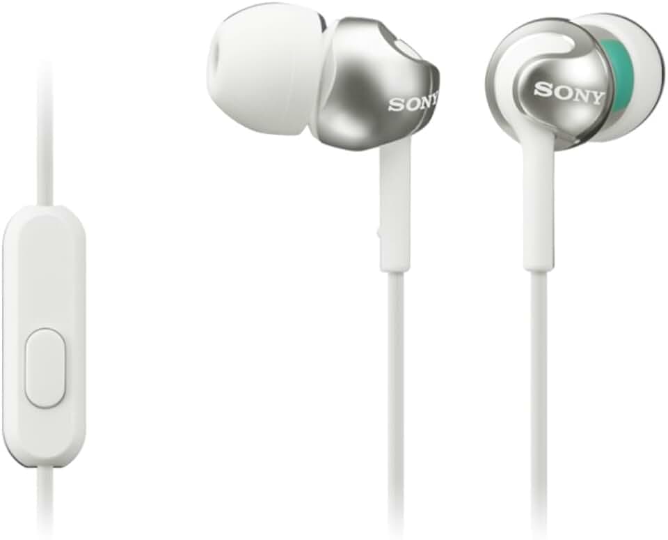 Sony MDR-EX110APW In-Ear-Kopfhörer, Jack, Weiß