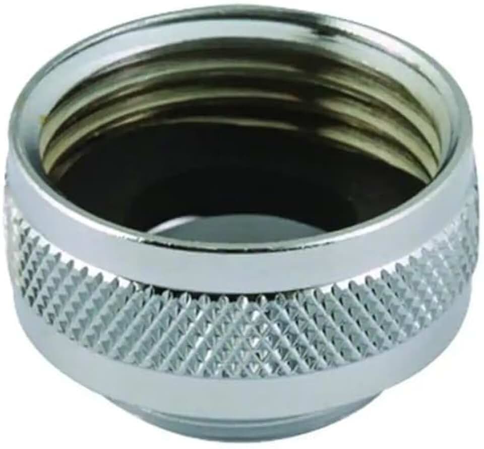 Neoperl 3/4 in. x 55/64 in. - 27 in. Faucet Adapter Solid-Brass Hose x Male Laundry HD 589483 Chrome-Plated