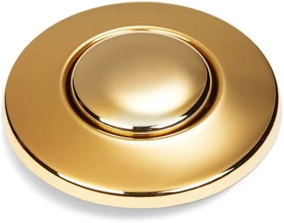 InSinkErator Air Switch Decorative Button for InSinkErator Dual Outlet Garbage Disposal Air Switch Kit, (1.3 x 0.8 x 1.7 inches) STC-FG, French Gold (Shiny)
