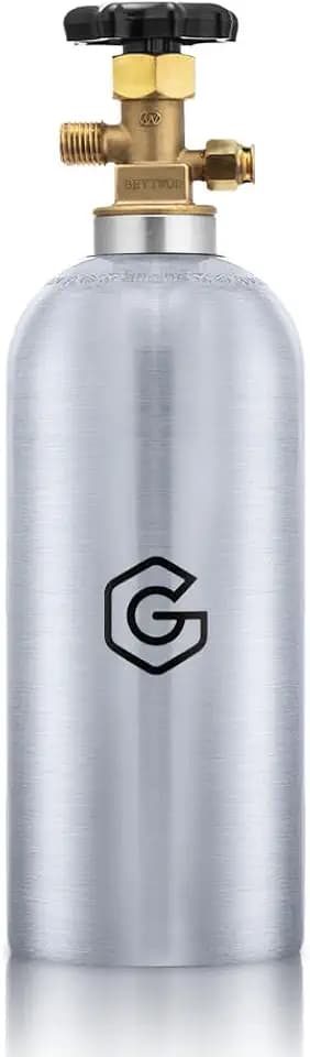 GANCOWISE New 5lb DOT Approved Aluminum CO2 Tank with CGA320 Valve(Empety)
