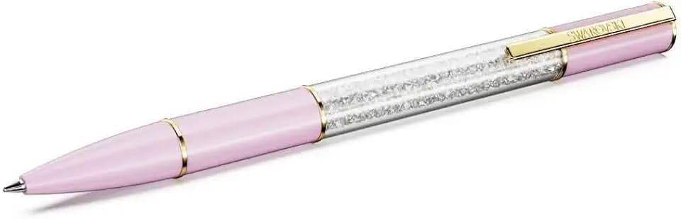 Swarovksi Crystalline Lustre ballpoint pen, Pink, Gold-tone plated
