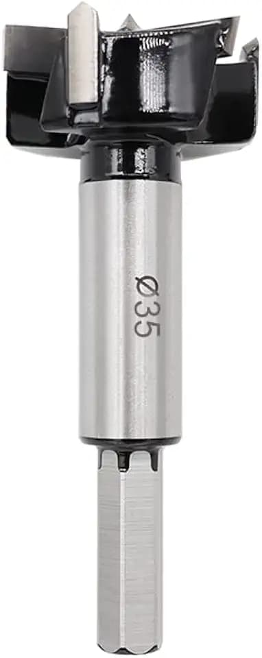 35mm (1-3/8") Forstner Drill Bit, Carbide Wood Hole Cutter for Hardwood MDF