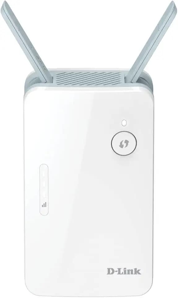 D-Link E15 Eagle PRO AI AX1500 Mesh Range Extender (Wi-Fi Booster, Repeater, Hotspot mit Gigabit Port, MU-MIMO, OFDMA, KI-gestützt, Signalanzeige, Plug and Play, WPS, WPA3)