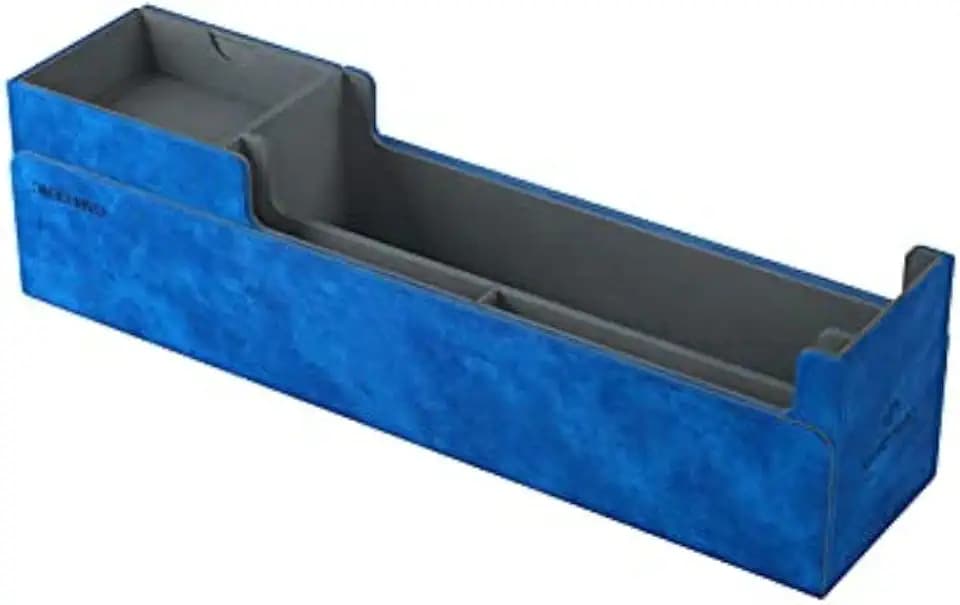 GameGenic Cards Lair 400+ Convertible Deck Box | Double-Sleeved Card Storage | Premium Card Game Protector | Nexofyber Surface | Holds up to 400 Cards | Blue Color, (GGS20085ML)