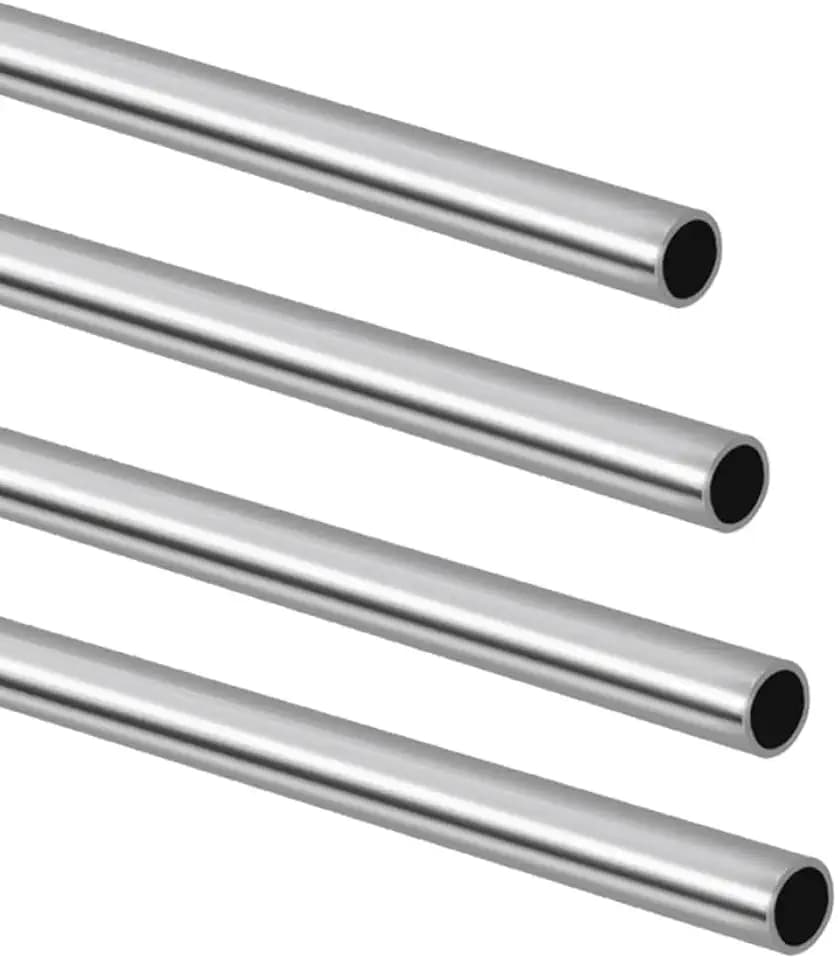 3/4" OD 304 Stainless Steel Tube, Thickened Pipe Wall & Weldable Tubing, Round Metal Pipe Industrial Straight Tube 12 inch Length (4 Pcs)
