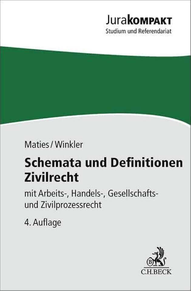 Schemata und Definitionen Zivilrecht: mit Arbeits-, Handels-, Gesellschafts- und Zivilprozessrecht (Jura kompakt)