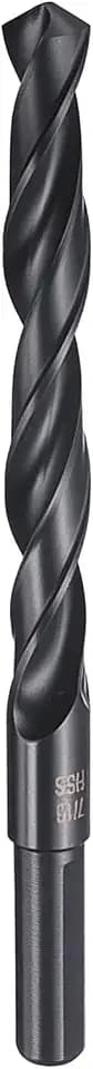 HARFINGTON 7/16" Drill Bit 3/8" Reduced Shank 3-Flat 4241 HSS 118°
