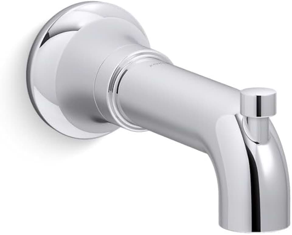 Kohler 27422-CP Tone™ Wall-Mount Bath spout with Diverter, Polished Chrome