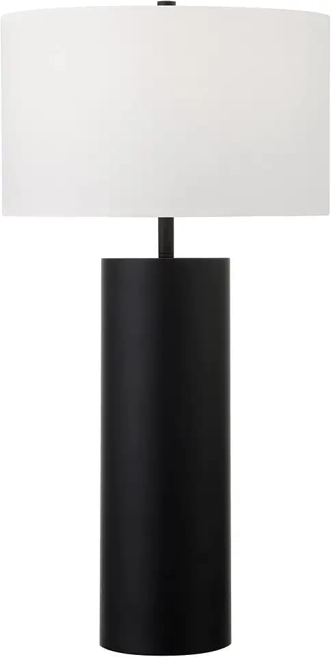 Henn&Hart 30" Modern 1-Light Table Lamp, Black
