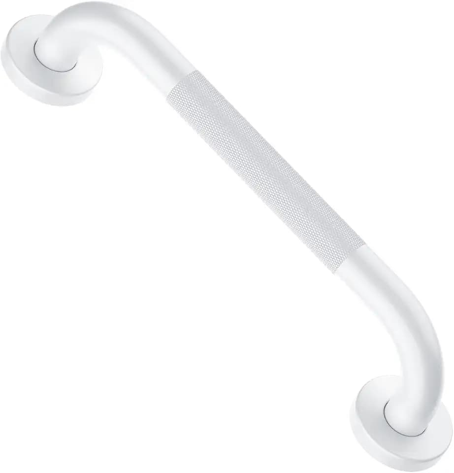 ZUEXT 12 Inch Oil Rubbed White Anti Slip Stainless Steel Shower Grab Bar