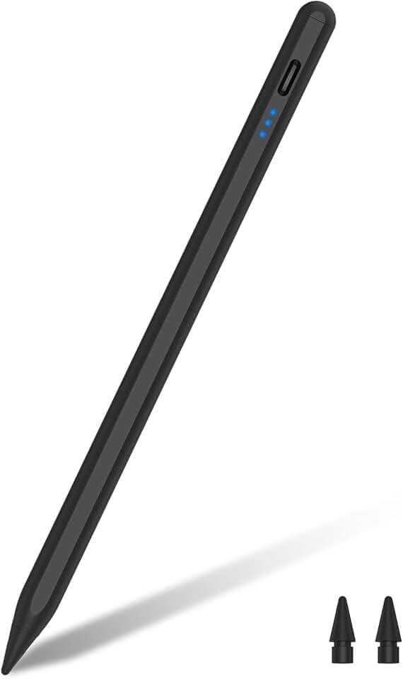 Pencil für iPad 2025 A16 & M5, Stylus Pen für iPad 2018-2025 mit Tilt Sensitive & Palm Rejection, iPencil Kompatibel mit i Pad 6-11/A16, Air 3-5/M2/M3, Mini 5-6, Pro 11"/12.9"/13''/M4/M5