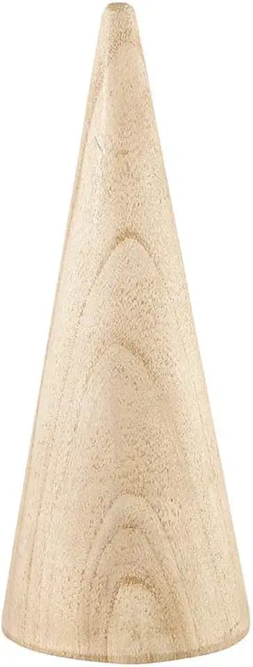 Santa Barbara Design Studio Décor Holiday Collection - Wooden Cone Tabletop Tree, Small, Natural