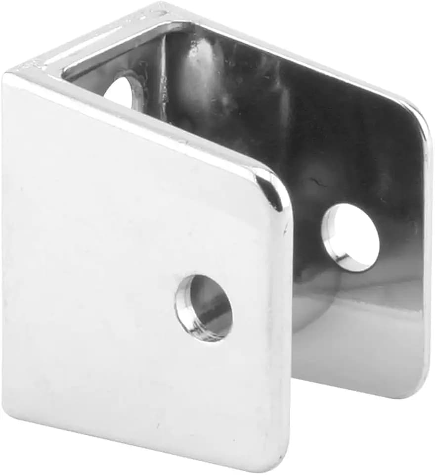 Sentry Supply 656-6419 U-bracket, For 1 In. Panels, Zinc Alloy, Chrome Plated Finish (Single Pack)