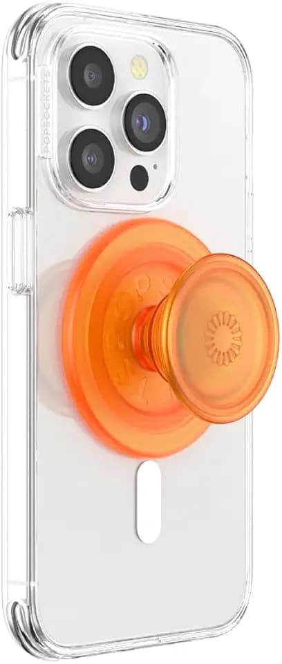 PopSockets Handygriff für MagSafe, Magnetischer Halter- Orangenschale