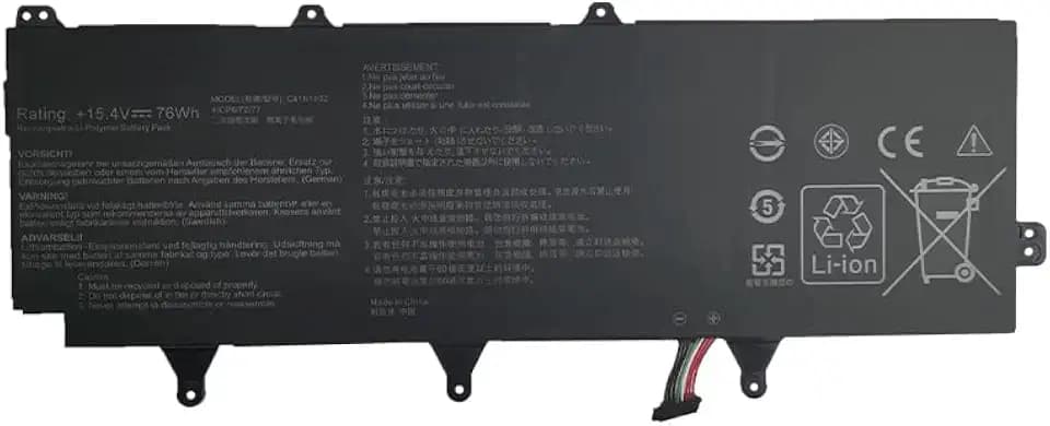 15.4V 4935mAh 0B200-03140100 C41N1802 Laptop Akku Ersatz für ASUS ROG Zephyrus S GX701G GX701GXR GX735GV GX735GVR GX735GW GX735GX