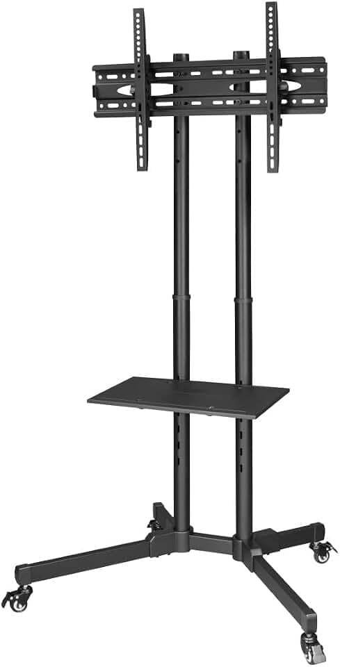 Hama TV Ständer rollbar für 32-75 Zoll, TV Wagen Trolley, max 40 kg, VESA
