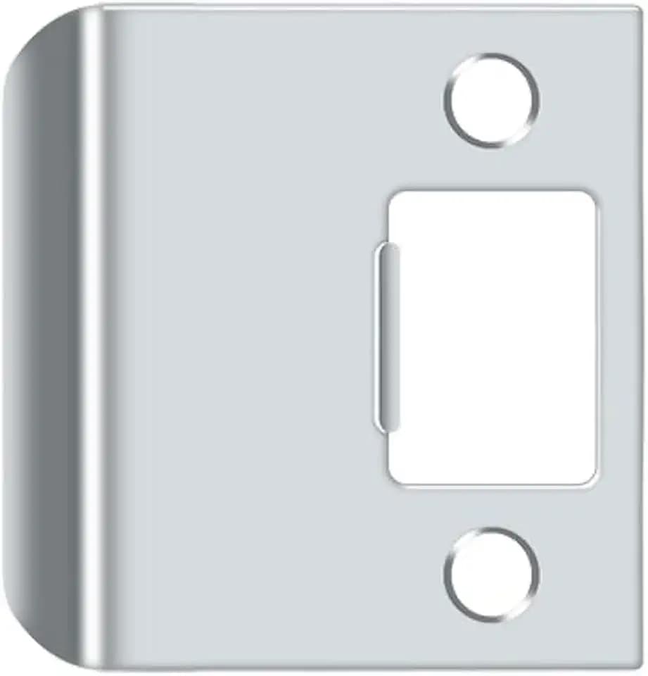 Deltana SPE225U26 Extended Lip Strike Plate; 2-1/4" Overall; Bright Chrome Finish