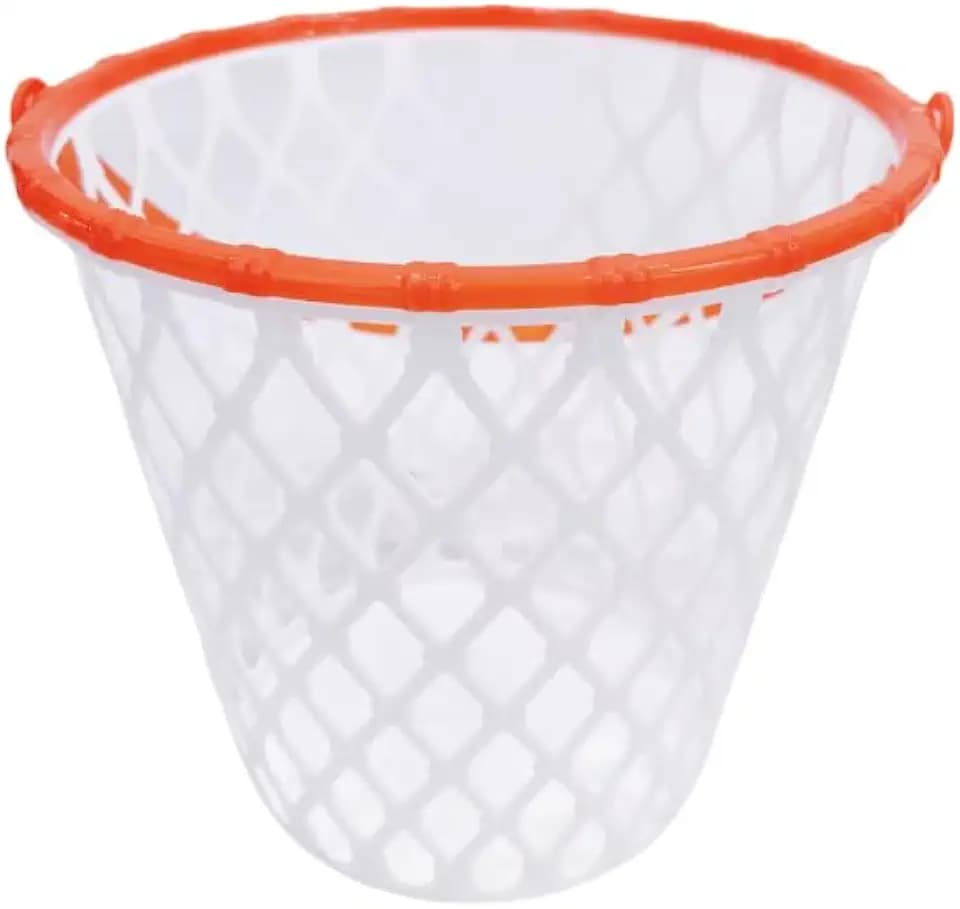 Basketball Themed Plastic Easter Basket for Kids – Sports Candy Bucket for Easter, Halloween Trick or Treat, Birthday Parties & Basketball Party Decor - Medium- Set of 2