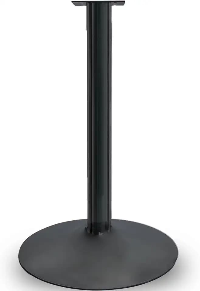 Single Metal Stand with Square Flange and Round Base for Candy Gumball Capsule Vending Machines