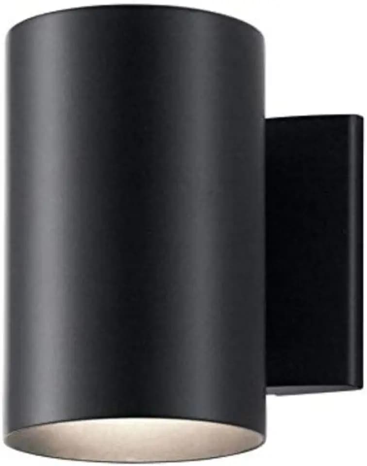 Kichler Cylinders Outdoor Wall Sconce Light, Black