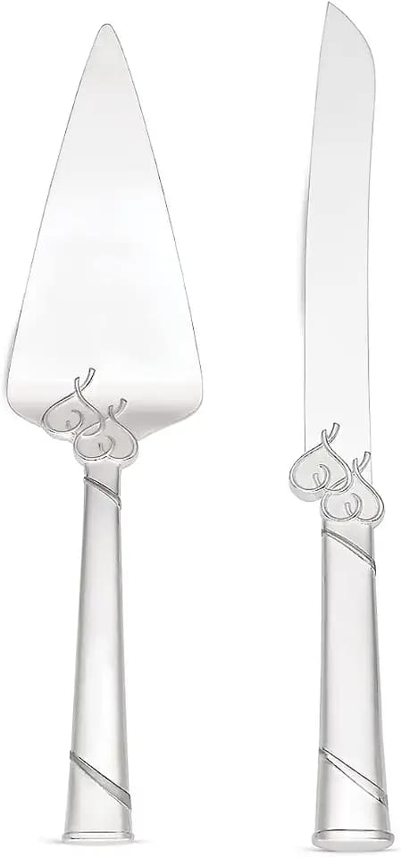 Lenox True Love Silverware Cake Knife & Server Dessert Set, 2-Piece