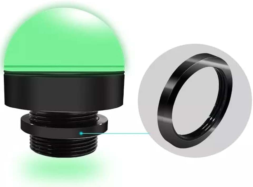 3-Color LED Industrial Warning Indicator Light with Buzzer