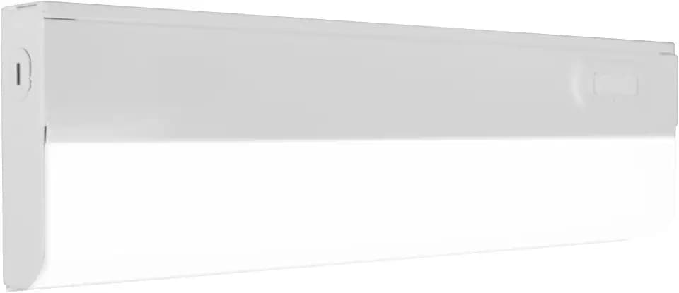 12” LED Direct Wire Under Cabinet Light - Dimmable Undercounter LED Lights for Kitchen - Selectable CCT 2700K-5000K, 340-360 Lumens, 5W - UCB Series Hardwired Under Cabinet Lighting by NICOR Lighting