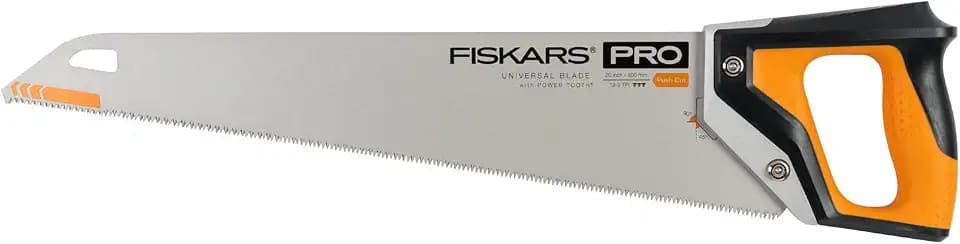 Fiskars Pro Handsäge für Holz, Laminat und PVC, Sägeblattlänge: 50 cm