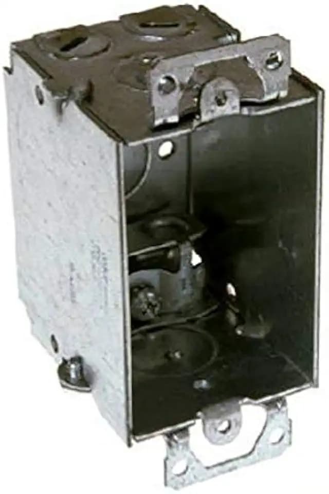 Hubbell 518 3" x 2-1/2" Deep Gangable MC/BX Cable Clamps Switch Box, 25-Pack