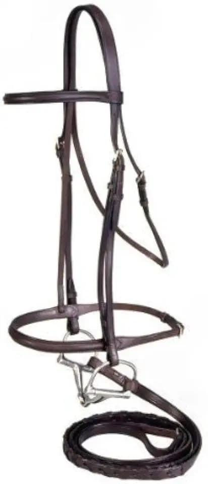 Tough 1 Silver Fox Raised Snaffle Bridle