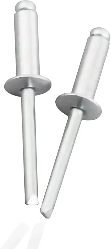 100 Pcs 5/32" x 1/2" Aluminum Pop Rivets, 4 x 12.7mm Blind Rivets, 4 x 12.7mm, Aluminum Grip and Steel Mandrel