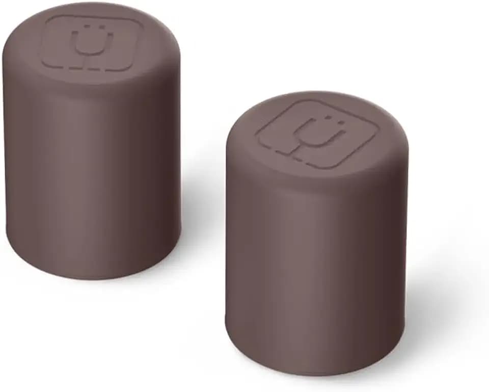 BrüMate Magnetic Straw Caps | Silicone Straw Topper 2-pack | Dust & Dirt Resistant | Compatible with All Era and Resa Tumblers (Java)