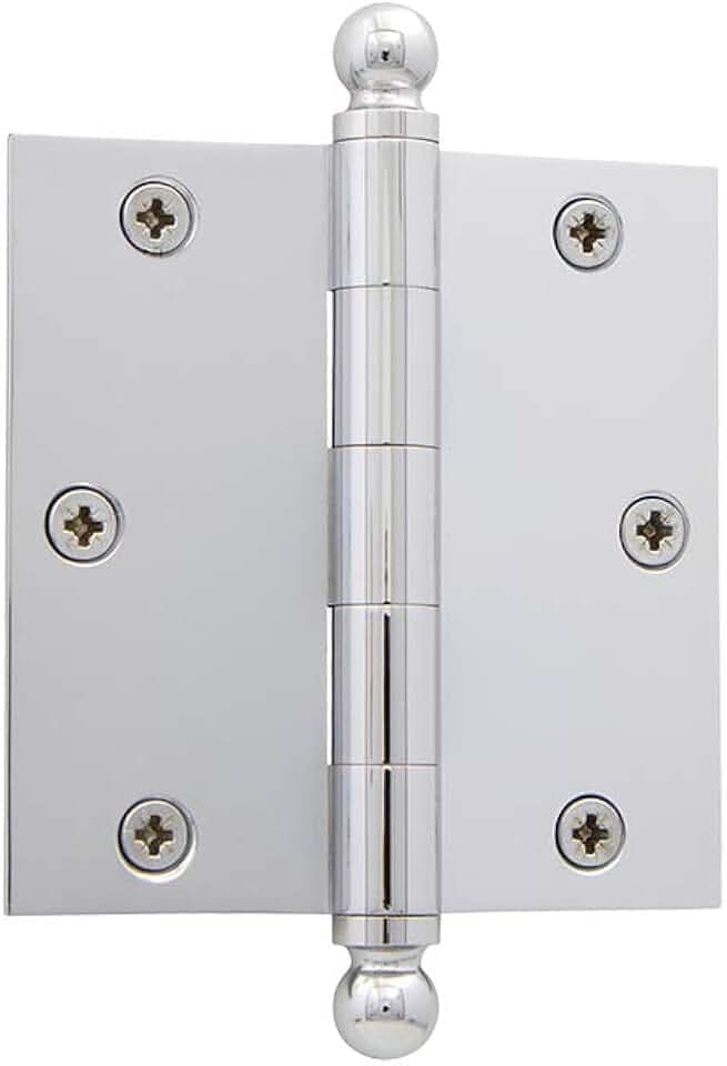 Nostalgic Warehouse Ball-Tip Residential Door Hinge with Square Corners