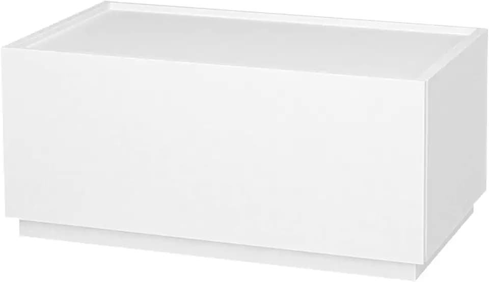 woodtalks Stackable 1 Drawer Dresser, Multi-Purpose Storage Closet Cube Dressers for Bedroom, Storage Cabinet for Entryway, Nightstand Sofa Beside Table Drawer Chest, 23.6 in, White